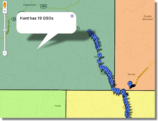 QSO Count in Kent County