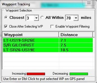 Waypoint tracker